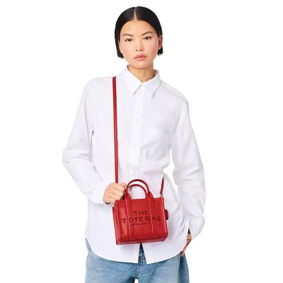 THE LEATHER CROSSBODY TOTE BAG